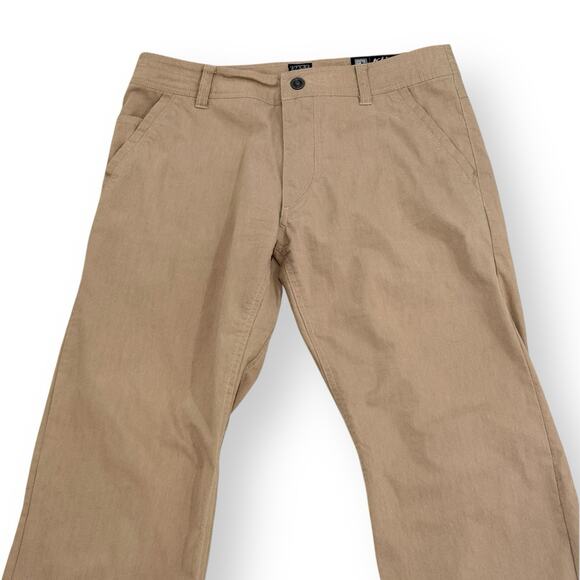 Kuhl Slax Pants Mens 32x32 Beige Tan Khaki Chino Hiking Stretch Gorpcore Camping - Picture 2 of 11